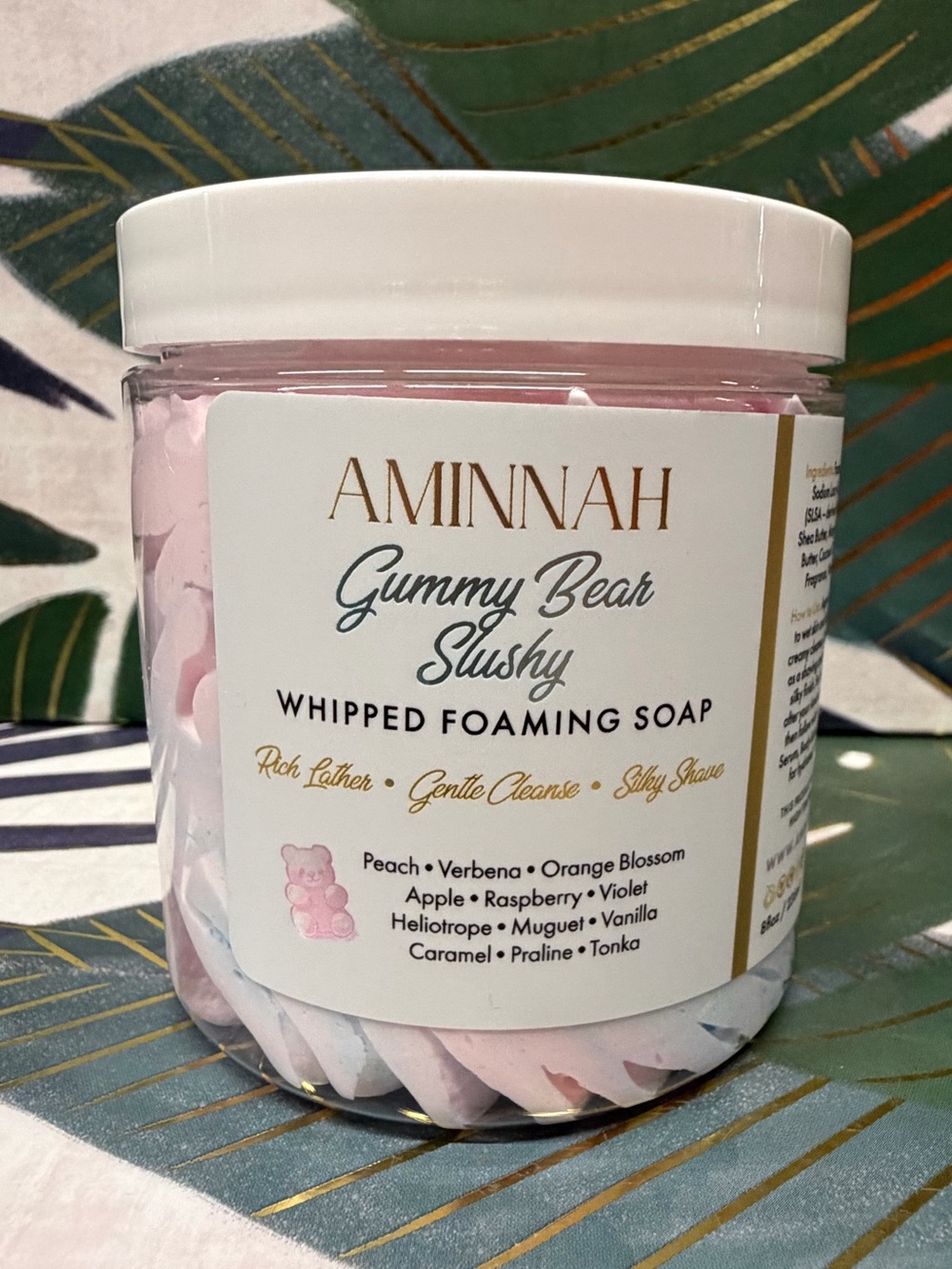 Aminnah Gummy Bear Slushy Whipped Foaming Soap 8 oz NEW